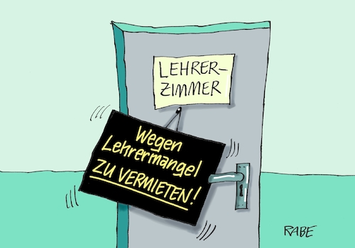 Cartoon: Extremer Lehrermangel (medium) by RABE tagged biildung,bildungsnotstand,bildungslücke,bildungsministerin,lehrer,lehrermangel,rabe,ralf,böhme,cartoon,karikatur,pressezeichnung,farbcartoon,tagescartoon,schüler,stundenausfall,vermietung,schulklasse,klassenzimmer,vermieter,makler,wohnraum,biildung,bildungsnotstand,bildungslücke,bildungsministerin,lehrer,lehrermangel,rabe,ralf,böhme,cartoon,karikatur,pressezeichnung,farbcartoon,tagescartoon,schüler,stundenausfall,vermietung,schulklasse,klassenzimmer,vermieter,makler,wohnraum