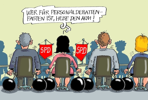 Cartoon: Fastenzeit (medium) by RABE tagged sonderparteitag,spd,martin,schulz,ja,groko,koalitionsverhandlungen,rabe,ralf,böhme,cartoon,karikatur,pressezeichnung,farbcartoon,tagescartoon,merkel,union,koalitionsgespräche,mitgliederbefragung,urwahl,abstimmung,parteispitze,nahles,gabriel,neuwahlen,urabstimmung,fasten,fastenzeit,fastnacht,aschermittwoch,ketten,gewichte,arme,sonderparteitag,spd,martin,schulz,ja,groko,koalitionsverhandlungen,rabe,ralf,böhme,cartoon,karikatur,pressezeichnung,farbcartoon,tagescartoon,merkel,union,koalitionsgespräche,mitgliederbefragung,urwahl,abstimmung,parteispitze,nahles,gabriel,neuwahlen,urabstimmung,fasten,fastenzeit,fastnacht,aschermittwoch,ketten,gewichte,arme