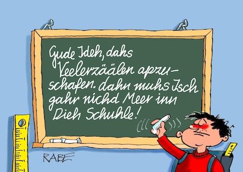 Cartoon: Fehlerkorrektur (medium) by RABE tagged schüler,lehrer,zeugnisse,zeugnistag,zeugnisausgabe,ferien,winterferien,rabe,ralf,böhme,cartoon,karikatur,farbcartoon,pressezeichnung,tagescartoon,rechtschreibung,schreibweise,fehler,fehlerzählung,fehlerkorrektur,abschaffung,schultafel,kreide,schüler,lehrer,zeugnisse,zeugnistag,zeugnisausgabe,ferien,winterferien,rabe,ralf,böhme,cartoon,karikatur,farbcartoon,pressezeichnung,tagescartoon,rechtschreibung,schreibweise,fehler,fehlerzählung,fehlerkorrektur,abschaffung,schultafel,kreide