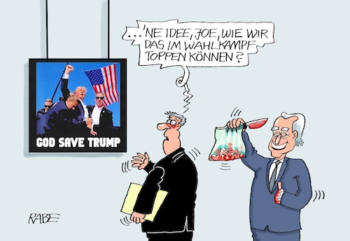 Cartoon: Finger ab (medium) by RABE tagged trump,biden,usa,vorwahlen,präsidentschaftswahl,rabe,ralf,böhme,cartoon,karikatur,pressezeichnung,farbcartoon,tagescartoon,hai,haifisch,floss,floß,nato,untergang,bedrohung,attentat,mord,mordversuch,anschlag,ohr,finger,wahlwerbung,messer,trump,biden,usa,vorwahlen,präsidentschaftswahl,rabe,ralf,böhme,cartoon,karikatur,pressezeichnung,farbcartoon,tagescartoon,hai,haifisch,floss,floß,nato,untergang,bedrohung,attentat,mord,mordversuch,anschlag,ohr,finger,wahlwerbung,messer