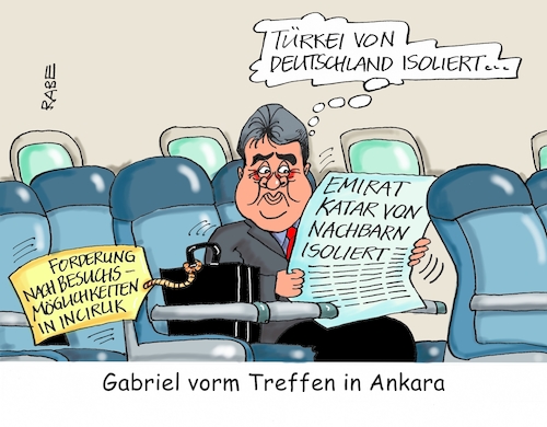 Cartoon: Friedensengel Gabriel (medium) by RABE tagged gabriel,spd,usa,washington,aussenminister,kanzlerkandidat,schulz,rabe,ralf,böhme,cartoon,karikatur,pressezeichnung,farbcartoon,tagescartoon,sigmear,außenminister,ankara,türkei,gespräche,incirlik,besuch,bundestagsabgeordnete,nato,jordanien,verlagerung,einlenken,katar,isolierung,ägypten,is,emirat,bahrain,saudi,arabien,diplomatie,offensive,gabriel,spd,usa,washington,aussenminister,kanzlerkandidat,schulz,rabe,ralf,böhme,cartoon,karikatur,pressezeichnung,farbcartoon,tagescartoon,sigmear,außenminister,ankara,türkei,gespräche,incirlik,besuch,bundestagsabgeordnete,nato,jordanien,verlagerung,einlenken,katar,isolierung,ägypten,is,emirat,bahrain,saudi,arabien,diplomatie,offensive