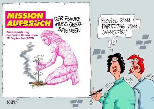 Cartoon: Funkengarde (medium) by RABE tagged fdp,christian,lindner,bundesparteitag,neuausrichtung,mission,aufbruch,rabe,ralf,böhme,cartoon,karikatur,pressezeichnung,farbcartoon,tagescartoon,plakat,feuertein,feuermachen,funke,lockdown,corona,bundestagswahl,neuaufstellung,fdp,christian,lindner,bundesparteitag,neuausrichtung,mission,aufbruch,rabe,ralf,böhme,cartoon,karikatur,pressezeichnung,farbcartoon,tagescartoon,plakat,feuertein,feuermachen,funke,lockdown,corona,bundestagswahl,neuaufstellung