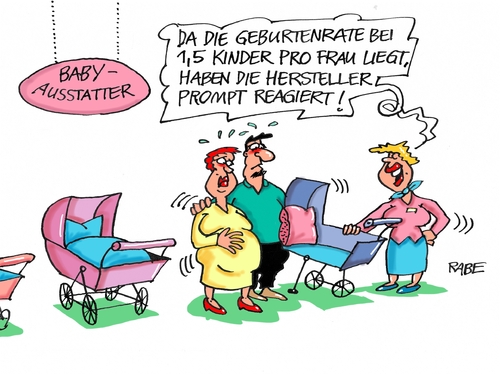 Cartoon: Geburtenrate (medium) by RABE tagged frauen,geburt,geburtenrate,babys,kinder,kleinkinder,schwangerschft,rabe,ralf,böhme,cartoon,karikatur,pressezeichnung,farbcartoon,tagescartoon,baby,babyausstatter,entbindung,frauen,geburt,geburtenrate,babys,kinder,kleinkinder,schwangerschft,rabe,ralf,böhme,cartoon,karikatur,pressezeichnung,farbcartoon,tagescartoon,baby,babyausstatter,entbindung