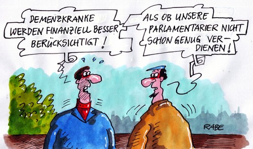 Cartoon: Gedächtnislücken (medium) by RABE tagged demenz,demenzkrankheit,altersdemenz,altersheim,fdp,liberale,bundesregierung,bundesgesundheitsminister,bahr,pflegefall,abgeordnete,parlamentarier,diäten,krankenkassen,pflegeversicherung,bundeskabinett,pflegereform,betreunung,beitragssatz,rentner,pflegestufe,aok,barmer,demenz,demenzkrankheit,altersdemenz,altersheim,fdp,liberale,bundesregierung,bundesgesundheitsminister