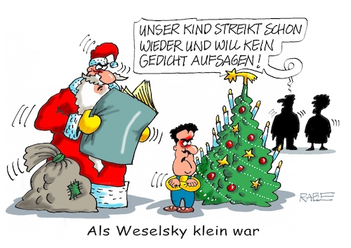 Cartoon: Gedichtestreik (medium) by RABE tagged bahn,db,bahnkunden,fahrpreis,fahrpreiserhöhung,rabe,ralf,böhme,cartoon,karikatur,pressezeichnung,farbcartoon,tagescartoon,schnellzug,bahnticket,schlusslicht,passagiere,bahnreisende,weselsky,gewerkschaft,gdl,bahnstreik,januar,gewerkschaftsboss,weihnachten,weihnachtsmann,bescherung,weihnachtsbaum,streik,gedicht,weihnachtsgedicht,bahn,db,bahnkunden,fahrpreis,fahrpreiserhöhung,rabe,ralf,böhme,cartoon,karikatur,pressezeichnung,farbcartoon,tagescartoon,schnellzug,bahnticket,schlusslicht,passagiere,bahnreisende,weselsky,gewerkschaft,gdl,bahnstreik,januar,gewerkschaftsboss,weihnachten,weihnachtsmann,bescherung,weihnachtsbaum,streik,gedicht,weihnachtsgedicht