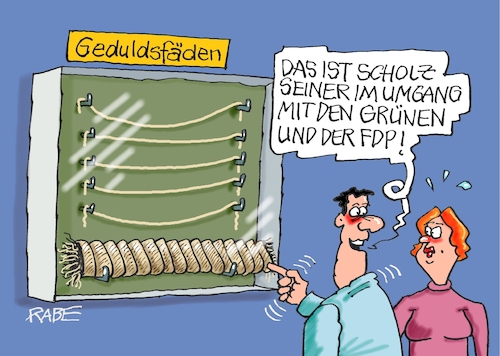 Cartoon: Geduld Geduld (medium) by RABE tagged ampelregierung,scholz,spd,grüne,fdp,lindner,kinder,kindergrundsicherung,rabe,ralf,böhme,cartoon,karikatur,pressezeichnung,farbcartoon,tagescartoon,hausmeister,ohren,zähne,geduld,geduldsfäden,belastbarkeit,umgang,streitereien,scholzomat,konsequenz,ampelregierung,scholz,spd,grüne,fdp,lindner,kinder,kindergrundsicherung,rabe,ralf,böhme,cartoon,karikatur,pressezeichnung,farbcartoon,tagescartoon,hausmeister,ohren,zähne,geduld,geduldsfäden,belastbarkeit,umgang,streitereien,scholzomat,konsequenz