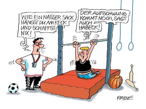 Cartoon: Geräteturnen (medium) by RABE tagged olympiade,sommerspiele,sport,paris,cartoon,karikatur,pressezeichnung,farbcartoon,tagescartoon,treppchen,podest,siegerehrung,siegerpodest,schulsport,geräteturnen,sportlehrer,schüler,reck,reckstange,matte,aufschwung,ampel,habeck,wirtschaft,konjunktur,olympiade,sommerspiele,sport,paris,cartoon,karikatur,pressezeichnung,farbcartoon,tagescartoon,treppchen,podest,siegerehrung,siegerpodest,schulsport,geräteturnen,sportlehrer,schüler,reck,reckstange,matte,aufschwung,ampel,habeck,wirtschaft,konjunktur