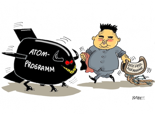 Cartoon: Gesattelt (medium) by RABE tagged kim,jong,un,nordkorea,atomprogramm,atomversuche,atomwaffen,diktator,rabe,ralf,böhme,cartoon,karikatur,pressezeichnung,farbcartoons,tagescartoon,sattel,decke,trump,präsident,usa,treffen,kim,jong,un,nordkorea,atomprogramm,atomversuche,atomwaffen,diktator,rabe,ralf,böhme,cartoon,karikatur,pressezeichnung,farbcartoons,tagescartoon,sattel,decke,trump,präsident,usa,treffen