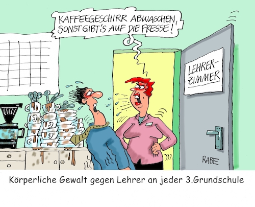 Cartoon: Gewalt ufert aus (medium) by RABE tagged schule,schüler,bildungsministerin,pisa,test,klassenzimmer,lehrer,rabe,ralf,böhme,cartoon,karikatur,pressezeichnung,farbcaroon,tagescartoon,telent,bildungsministerium,leistung,förderung,gewalt,grundschulen,lehrerzimmer,kaffee,kaffeegeschirr,kaffeemaschine,abwasch,schule,schüler,bildungsministerin,pisa,test,klassenzimmer,lehrer,rabe,ralf,böhme,cartoon,karikatur,pressezeichnung,farbcaroon,tagescartoon,telent,bildungsministerium,leistung,förderung,gewalt,grundschulen,lehrerzimmer,kaffee,kaffeegeschirr,kaffeemaschine,abwasch