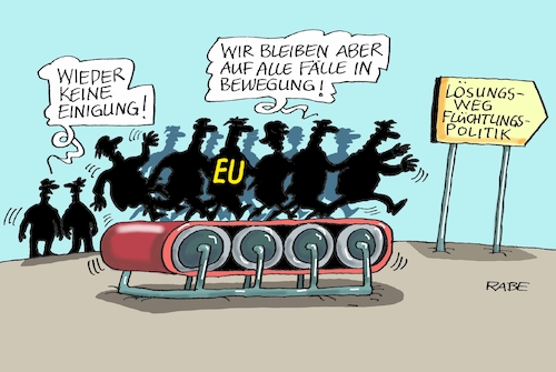 Cartoon: Gipfellaufband (medium) by RABE tagged merkel,eu,brüssel,sieben,gipfel,sizilien,zusammenhalt,staatschefs,schicksal,hände,rabe,ralf,böhme,cartoon,karikatur,pressezeichnung,farbcartoon,tagescartoon,gipfeltreffen,flüchtlingspolitik,brexit,einigung,flüchtlingskrise,flüchtlinsstreit,dauerstreit,laufband,fitnessbewegung,lösungsweg,merkel,eu,brüssel,sieben,gipfel,sizilien,zusammenhalt,staatschefs,schicksal,hände,rabe,ralf,böhme,cartoon,karikatur,pressezeichnung,farbcartoon,tagescartoon,gipfeltreffen,flüchtlingspolitik,brexit,einigung,flüchtlingskrise,flüchtlinsstreit,dauerstreit,laufband,fitnessbewegung,lösungsweg