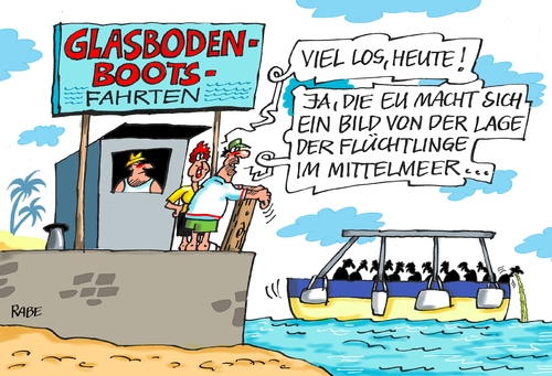 Cartoon: Glasbodenboot (medium) by RABE tagged flüchtlingsdrama,mittelmeer,flüchtlinge,bootpeople,schlepper,schleuser,rabe,ralf,böhme,cartoon,karikatur,pressezeichnung,farbcartoon,tagescartoon,eu,europa,flüchtlingspolitik,glasbodenboot,flüchtlingsdrama,mittelmeer,flüchtlinge,bootpeople,schlepper,schleuser,rabe,ralf,böhme,cartoon,karikatur,pressezeichnung,farbcartoon,tagescartoon,eu,europa,flüchtlingspolitik,glasbodenboot