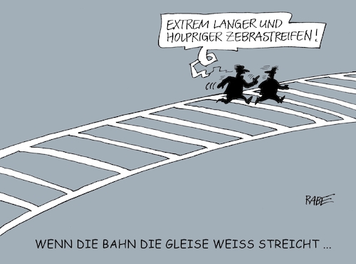 Cartoon: Gleisbett (medium) by RABE tagged db,deutsche,bahn,schiene,modernisierung,verkehrsminister,scheuer,csu,bund,rabe,ralf,böhme,cartoon,karikatur,pressezeichnung,farbcartoon,tagescartoon,michel,fahrpreise,zug,fahrpreiserhöhung,gleis,gleisbett,streichen,farbe,weiss,db,deutsche,bahn,schiene,modernisierung,verkehrsminister,scheuer,csu,bund,rabe,ralf,böhme,cartoon,karikatur,pressezeichnung,farbcartoon,tagescartoon,michel,fahrpreise,zug,fahrpreiserhöhung,gleis,gleisbett,streichen,farbe,weiss