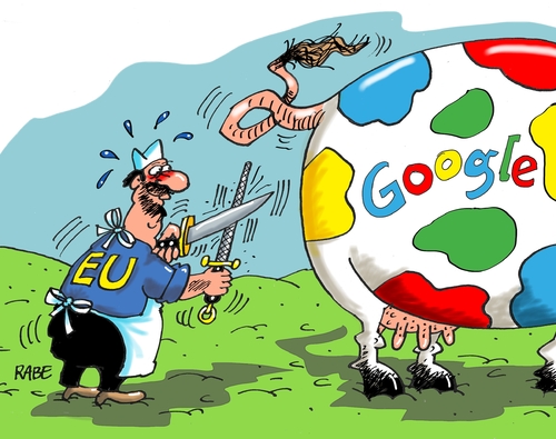 Google By RABE | Media & Culture Cartoon | TOONPOOL