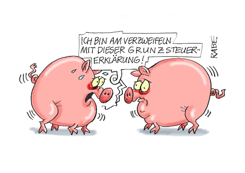 Cartoon: Grunztraurig (medium) by RABE tagged grundsteuereklärung,grundsteuer,abgabefrist,grundstücksbesitzer,grundstückeigentümer,finanzbehörde,formular,rabe,ralf,böhme,cartoon,karikatur,pressezeichnung,farbcartoon,tagescartoon,einreichungsfrist,steuerberater,schein,schweine,sau,sparschweine,grunzer,grunz,grunzen,ringelschwänzchen,grundsteuereklärung,grundsteuer,abgabefrist,grundstücksbesitzer,grundstückeigentümer,finanzbehörde,formular,rabe,ralf,böhme,cartoon,karikatur,pressezeichnung,farbcartoon,tagescartoon,einreichungsfrist,steuerberater,schein,schweine,sau,sparschweine,grunzer,grunz,grunzen,ringelschwänzchen