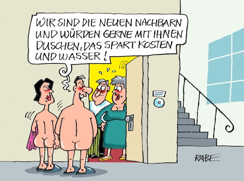 Cartoon: Gruppenduscher (medium) by RABE tagged energiewende,windkraft,windräder,solarenergie,umweltminister,robert,habeck,grüne,rabe,ralf,böhme,cartoon,karikatur,pressezeichnung,farbcartoon,tagescartoon,michel,lastenträger,kosten,energiepreise,energiesparen,gas,gaspreise,gaspreisexplosion,wasser,gasheizung,wartung,wartungsarbeiten,nordstream,pipeline,abschaltung,nachbarn,nachbarschaft,gaskrise,treppenhaus,korridortüre,badehandtuch,energiewende,windkraft,windräder,solarenergie,umweltminister,robert,habeck,grüne,rabe,ralf,böhme,cartoon,karikatur,pressezeichnung,farbcartoon,tagescartoon,michel,lastenträger,kosten,energiepreise,energiesparen,gas,gaspreise,gaspreisexplosion,wasser,gasheizung,wartung,wartungsarbeiten,nordstream,pipeline,abschaltung,nachbarn,nachbarschaft,gaskrise,treppenhaus,korridortüre,badehandtuch