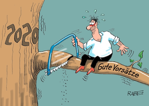 Cartoon: Guten Abrutsch (medium) by RABE tagged klimawandel,umwelt,umweltministerin,schulze,sp,klimapreis,heizung,auto,rabe,ralf,böhme,cartoon,karikatur,pressezeichnung,farbcartoon,tagescartoon,brücke,bettler,verkehr,klimaprämie,friday,for,future,neues,jahr,neujahr,silvester,prosit,jahreswechsel,ast,baum,säge,vorsätze,zweitausendundzwanzig,klimawandel,umwelt,umweltministerin,schulze,sp,klimapreis,heizung,auto,rabe,ralf,böhme,cartoon,karikatur,pressezeichnung,farbcartoon,tagescartoon,brücke,bettler,verkehr,klimaprämie,friday,for,future,neues,jahr,neujahr,silvester,prosit,jahreswechsel,ast,baum,säge,vorsätze,zweitausendundzwanzig