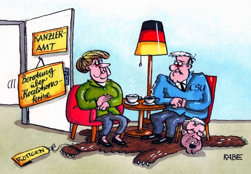 Cartoon: Haariges (medium) by RABE tagged kanzlerin,merkel,cdu,berlin,kanzleramt,seehofer,csu,bayern,röttgen,nrw,wahlniederlage,wahldebakel,rauswurf,beratung,koalition,schwarzgelb,liberale,fdp,krise,koalitionskrise,opposition,sessel,tisch,kaffetassen,stehlampe,fell,bärenfell,trophäe,jagd,jagdtrophäe,kanzlerin,merkel,cdu,berlin,kanzleramt,seehofer,bayern,röttgen