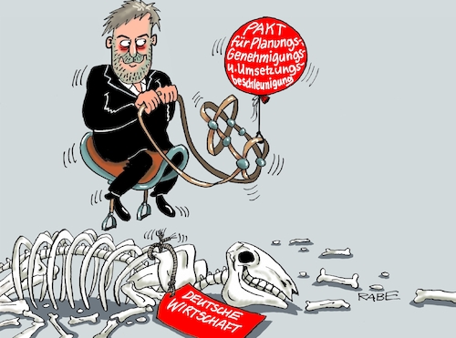 Cartoon: Habeck (medium) by RABE tagged kanzleramt,bund,länder,treffen,gipfel,migration,finanzierung,länderchefs,rabe,ralf,böhe,cartoon,karikatur,pressezeichnung,frabcartoon,tagescartoon,flüchtlingsgipfel,wirtschaft,skelett,pferd,sattel,ballon,kanzleramt,bund,länder,treffen,gipfel,migration,finanzierung,länderchefs,rabe,ralf,böhe,cartoon,karikatur,pressezeichnung,frabcartoon,tagescartoon,flüchtlingsgipfel,wirtschaft,skelett,pferd,sattel,ballon