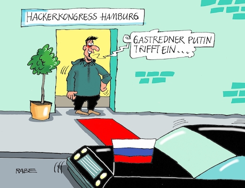 Cartoon: Hackerkongress (medium) by RABE tagged hacker,hackerkongress,hamburg,internet,facebook,postfaktisch,freaks,beeinflussung,geheimdienste,putin,rabe,ralf,böhme,cartoon,karikatur,pressezeichnung,farbcartoon,tagescartoon,teppich,pkw,redner,gatsredener,falschmeldungen,hacker,hackerkongress,hamburg,internet,facebook,postfaktisch,freaks,beeinflussung,geheimdienste,putin,rabe,ralf,böhme,cartoon,karikatur,pressezeichnung,farbcartoon,tagescartoon,teppich,pkw,redner,gatsredener,falschmeldungen