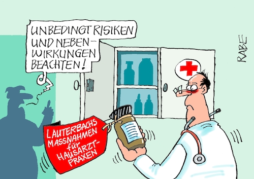 Cartoon: Hausärzte (medium) by RABE tagged ampelregierung,scholz,spd,grüne,fdp,lindner,kinder,kindergrundsicherung,rabe,ralf,böhme,cartoon,karikatur,pressezeichnung,farbcartoon,tagescartoon,hausmeister,ohren,zähne,karl,lauterbach,hausärzte,hausarztpraxen,schließungen,streik,maßnahmepaket,hoonorar,obergrenze,bürokratieabbau,medizinschrank,hausapotheke,ampelregierung,scholz,spd,grüne,fdp,lindner,kinder,kindergrundsicherung,rabe,ralf,böhme,cartoon,karikatur,pressezeichnung,farbcartoon,tagescartoon,hausmeister,ohren,zähne,karl,lauterbach,hausärzte,hausarztpraxen,schließungen,streik,maßnahmepaket,hoonorar,obergrenze,bürokratieabbau,medizinschrank,hausapotheke