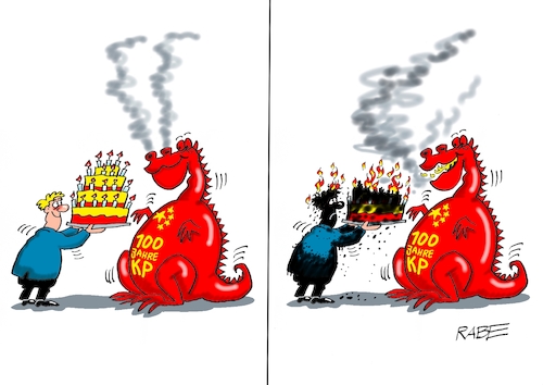 Cartoon: Heißer Atem (medium) by RABE tagged china,weltmacht,drachen,einhundert,jahre,kp,komunnismus,regime,rabe,ralf,böhme,cartoon,karikatur,pressezeichnung,farbcartoon,tagescartoon,peking,geburtstagstorte,flammen,brand,gratulation,handelskrieg,usa,aufrüstung,china,weltmacht,drachen,einhundert,jahre,kp,komunnismus,regime,rabe,ralf,böhme,cartoon,karikatur,pressezeichnung,farbcartoon,tagescartoon,peking,geburtstagstorte,flammen,brand,gratulation,handelskrieg,usa,aufrüstung