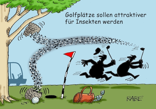 Cartoon: Hornissen einlochen (medium) by RABE tagged klima,klimaziele,klimawende,ampel,wissing,streit,umsetzung,rabe,ralf,böhme,cartoon,karikatur,pressezeichnung,farbcartoon,tagescartoon,insekten,insektenfreundlich,wespen,hornissen,wespennest,golf,golfer,golfspieler,eisen,golfball,treffer,wespenstiche,klima,klimaziele,klimawende,ampel,wissing,streit,umsetzung,rabe,ralf,böhme,cartoon,karikatur,pressezeichnung,farbcartoon,tagescartoon,insekten,insektenfreundlich,wespen,hornissen,wespennest,golf,golfer,golfspieler,eisen,golfball,treffer,wespenstiche