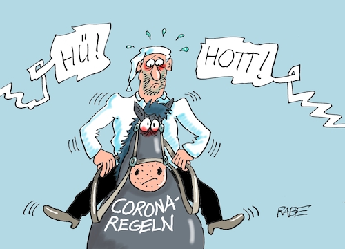 Cartoon: Hü Hott im Galopp (medium) by RABE tagged virus,corona,pandemie,coronakrise,rabe,ralf,böhme,cartoon,karikatur,pressezeichnung,farbcartoon,tagescartoon,viren,virenschutz,mundschutz,desinfektion,föderal,föderalismus,ländersache,regeln,rki,ansprache,kanzlerin,pferd,reiter,michel,hü,hot,virus,corona,pandemie,coronakrise,rabe,ralf,böhme,cartoon,karikatur,pressezeichnung,farbcartoon,tagescartoon,viren,virenschutz,mundschutz,desinfektion,föderal,föderalismus,ländersache,regeln,rki,ansprache,kanzlerin,pferd,reiter,michel,hü,hot