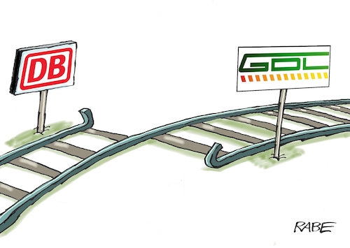 Cartoon: Im Gleisbett (medium) by RABE tagged bahn,db,bahnkunden,fahrpreis,fahrpreiserhöhung,rabe,ralf,böhme,cartoon,karikatur,pressezeichnung,farbcartoon,tagescartoon,schnellzug,bahnticket,schlusslicht,passagiere,bahnreisende,puffer,weselsky,bahnstreik,gdl,lokführer,gleise,schienen,bahnschwellen,bahn,db,bahnkunden,fahrpreis,fahrpreiserhöhung,rabe,ralf,böhme,cartoon,karikatur,pressezeichnung,farbcartoon,tagescartoon,schnellzug,bahnticket,schlusslicht,passagiere,bahnreisende,puffer,weselsky,bahnstreik,gdl,lokführer,gleise,schienen,bahnschwellen