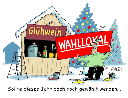 Cartoon: Im Wahlrausch (medium) by RABE tagged ampel,ampelregierung,rot,grün,gelb,fdp,spd,grüne,rabe,ralf,böhme,cartoon,karikatur,pressezeichnung,farbcartoon,tagescartoon,inflation,einkommen,rente,rentenpaket,bruch,streit,neuwahlen,vertrauensfrage,scholz,merz,wahllokal,weihnachten,weihnachtsmarkt,glühwein,glühweinstand,wähler,ampel,ampelregierung,rot,grün,gelb,fdp,spd,grüne,rabe,ralf,böhme,cartoon,karikatur,pressezeichnung,farbcartoon,tagescartoon,inflation,einkommen,rente,rentenpaket,bruch,streit,neuwahlen,vertrauensfrage,scholz,merz,wahllokal,weihnachten,weihnachtsmarkt,glühwein,glühweinstand,wähler