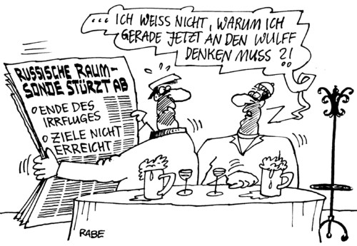 Cartoon: Irrflug (medium) by RABE tagged staatsoberhaupt,bundespräsident,wulff,irrflug,atlantik,absturz,russland,raumsonde,grunt,phpbos,diekmann,bildzeitung,bild,weltraumsonde,weltall,verglühen,ziel,irrflieger,geerkens,rücktritt,aufklärung,kreditaffäre,privatkredit,transparenz,cdu,merkel,kanzlerin,wulff,bundespräsident,merkel,kreditaffäre,privatkredit