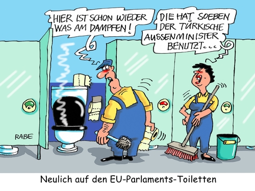 Cartoon: Kacke am Dampfen (medium) by RABE tagged türkei,aussenminister,flüchtlingsabkommen,flüchtlingsdeal,eu,brüssel,kündigung,visafreiheit,erdogan,rabe,ralf,böhme,cartoon,karikatur,pressezeichnung,farbcartoon,tagescartoon,toiletten,wc,klo,klobürste,dampf,kacke,scheiße,klobrille,türkei,aussenminister,flüchtlingsabkommen,flüchtlingsdeal,eu,brüssel,kündigung,visafreiheit,erdogan,rabe,ralf,böhme,cartoon,karikatur,pressezeichnung,farbcartoon,tagescartoon,toiletten,wc,klo,klobürste,dampf,kacke,scheiße,klobrille