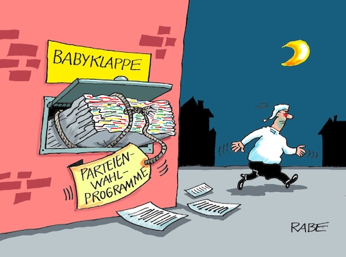 Cartoon: Klappe die Zweite (medium) by RABE tagged bundestagswahl,wahlkampf,osten,ddr,ostbeauftragter,bundesregierung,recht,rabe,ralf,böhme,cartoon,karikatur,pressezeichnung,farbcartoon,tagescartoon,cdu,wahlplakat,laschet,lacher,lachnummer,baby,babyklappe,bundestagswahl,wahlkampf,osten,ddr,ostbeauftragter,bundesregierung,recht,rabe,ralf,böhme,cartoon,karikatur,pressezeichnung,farbcartoon,tagescartoon,cdu,wahlplakat,laschet,lacher,lachnummer,baby,babyklappe