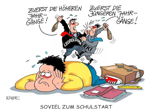 Cartoon: Kleine Rückenschule (medium) by RABE tagged virus,corona,pandemie,coronakrise,rabe,ralf,böhme,cartoon,karikatur,pressezeichnung,farbcartoon,tagescartoon,viren,virenschutz,mundschutz,desinfektion,föderal,föderalismus,ländersache,exit,abstandhalten,kontaktsperre,schulbeginn,schulstart,lehrer,schüler,schulklassen,leopoldina,rki,virus,corona,pandemie,coronakrise,rabe,ralf,böhme,cartoon,karikatur,pressezeichnung,farbcartoon,tagescartoon,viren,virenschutz,mundschutz,desinfektion,föderal,föderalismus,ländersache,exit,abstandhalten,kontaktsperre,schulbeginn,schulstart,lehrer,schüler,schulklassen,leopoldina,rki