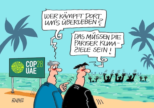 Cartoon: Klimaabkommen (medium) by RABE tagged krise,krisenzeiten,klimakrise,ukrainekrieg,inflation,rückzug,rabe,ralf,böhme,cartoon,karikatur,pressezeichnung,farbcartoon,tagescartoon,klima,weltklimakonferenz,dubai,klimaabkommen,paris,untergang,krise,krisenzeiten,klimakrise,ukrainekrieg,inflation,rückzug,rabe,ralf,böhme,cartoon,karikatur,pressezeichnung,farbcartoon,tagescartoon,klima,weltklimakonferenz,dubai,klimaabkommen,paris,untergang