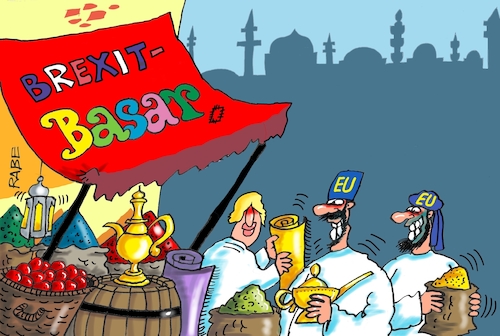 Cartoon: Krämerbasar (medium) by RABE tagged brexit,premier,boris,johnson,eu,austritt,zugeständnisse,rabe,ralf,böhme,cartoon,karikatur,pressezeichnung,farbcartoon,tagescartoon,basar,orient,tauschhandel,brüssel,juncker,von,der,leyen,brexit,premier,boris,johnson,eu,austritt,zugeständnisse,rabe,ralf,böhme,cartoon,karikatur,pressezeichnung,farbcartoon,tagescartoon,basar,orient,tauschhandel,brüssel,juncker,von,der,leyen