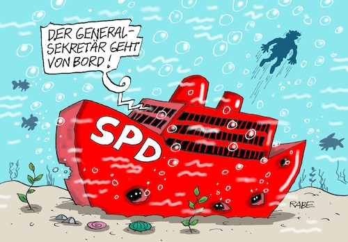 Cartoon: Kühnert taucht auf (medium) by RABE tagged ampel,ampelregierung,rot,grün,gelb,fdp,spd,grüne,rabe,ralf,böhme,cartoon,karikatur,pressezeichnung,farbcartoon,tagescartoon,inflation,einkommen,rente,rentenpaket,bruch,streit,neuwahlen,generalsekretär,kevin,kühnast,rücktritt,schiff,unterwasser,meer,wrack,schiffswrack,ampel,ampelregierung,rot,grün,gelb,fdp,spd,grüne,rabe,ralf,böhme,cartoon,karikatur,pressezeichnung,farbcartoon,tagescartoon,inflation,einkommen,rente,rentenpaket,bruch,streit,neuwahlen,generalsekretär,kevin,kühnast,rücktritt,schiff,unterwasser,meer,wrack,schiffswrack