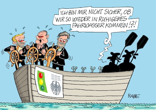 Cartoon: Landeier (medium) by RABE tagged ampel,ampelregierung,rot,grün,gelb,fdp,spd,grüne,rabe,ralf,böhme,cartoon,karikatur,pressezeichnung,farbcartoon,tagescartoon,inflation,einkommen,rente,rentenpaket,bruch,streit,neuwahlen,schiff,boot,kapitän,steuerrad,ruder,lindner,habeck,meer,haushaltsloch,schuldenbremse,deutschlandfond,finanzlücke,finanzkrise,steuerschätzung,wirtschaftskrise,rezession,ampel,ampelregierung,rot,grün,gelb,fdp,spd,grüne,rabe,ralf,böhme,cartoon,karikatur,pressezeichnung,farbcartoon,tagescartoon,inflation,einkommen,rente,rentenpaket,bruch,streit,neuwahlen,schiff,boot,kapitän,steuerrad,ruder,lindner,habeck,meer,haushaltsloch,schuldenbremse,deutschlandfond,finanzlücke,finanzkrise,steuerschätzung,wirtschaftskrise,rezession