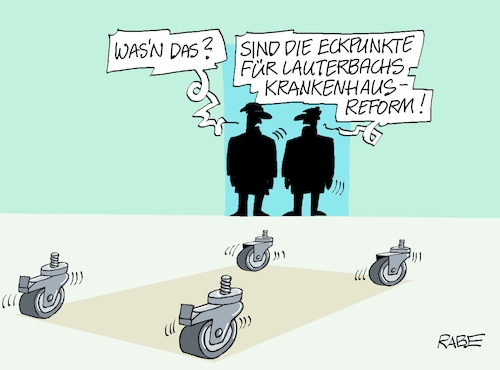 Cartoon: Lauterbachs Räderwerk (medium) by RABE tagged karl,lauterbach,gesundheitsminister,reform,krankenhaus,krankenhausreform,krankenhausbett,rabe,ralf,böhme,cartoon,karikatur,pressezeichnung,farbcartoon,tagescartoon,räder,rollen,räderwerk,eckpunkte,karl,lauterbach,gesundheitsminister,reform,krankenhaus,krankenhausreform,krankenhausbett,rabe,ralf,böhme,cartoon,karikatur,pressezeichnung,farbcartoon,tagescartoon,räder,rollen,räderwerk,eckpunkte