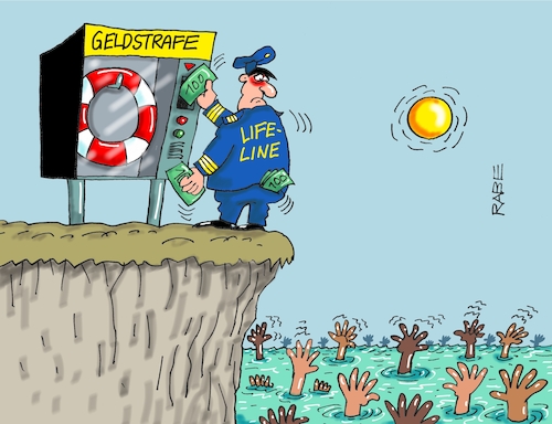 Cartoon: Life Line (medium) by RABE tagged mittelmeer,migranten,migrantenrettung,rettungsboot,kapitän,geldstrafe,rabe,ralf,böhme,cartoon,karikatur,pressezeichnung,farbcartoon,tagescartoon,ertrinkende,geldbetrag,euros,gericht,veruteilung,rettungsring,mittelmeer,migranten,migrantenrettung,rettungsboot,kapitän,geldstrafe,rabe,ralf,böhme,cartoon,karikatur,pressezeichnung,farbcartoon,tagescartoon,ertrinkende,geldbetrag,euros,gericht,veruteilung,rettungsring