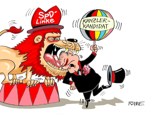 Cartoon: Linke Dressur (medium) by RABE tagged kanzlerkandidat,cdu,parteivorsitz,norbert,röttgen,rabe,ralf,böhme,cartoon,karikatur,pressezeichnung,farbcartoon,tagescartoon,spd,olaf,scholz,kandidaten,finanzminister,espen,borjans,linke,grüne,wähler,regierung,opposition,groko,kanzlerkandidat,cdu,parteivorsitz,norbert,röttgen,rabe,ralf,böhme,cartoon,karikatur,pressezeichnung,farbcartoon,tagescartoon,spd,olaf,scholz,kandidaten,finanzminister,espen,borjans,linke,grüne,wähler,regierung,opposition,groko