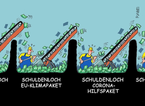 Cartoon: Loch an Loch II (medium) by RABE tagged virus,corona,pandemie,coronakrise,rabe,ralf,böhme,cartoon,karikatur,pressezeichnung,farbcartoon,tagescartoon,viren,virenschutz,mundschutz,desinfektion,föderal,föderalismus,ländersache,eu,brüssel,ratsvorsitzende,merkel,kanzlerin,schulden,schuldenlöcher,gipfel,hilfspaket,klimapaket,haushaltsstreit,kraftakt,rezession,kompromiss,loch,virus,corona,pandemie,coronakrise,rabe,ralf,böhme,cartoon,karikatur,pressezeichnung,farbcartoon,tagescartoon,viren,virenschutz,mundschutz,desinfektion,föderal,föderalismus,ländersache,eu,brüssel,ratsvorsitzende,merkel,kanzlerin,schulden,schuldenlöcher,gipfel,hilfspaket,klimapaket,haushaltsstreit,kraftakt,rezession,kompromiss