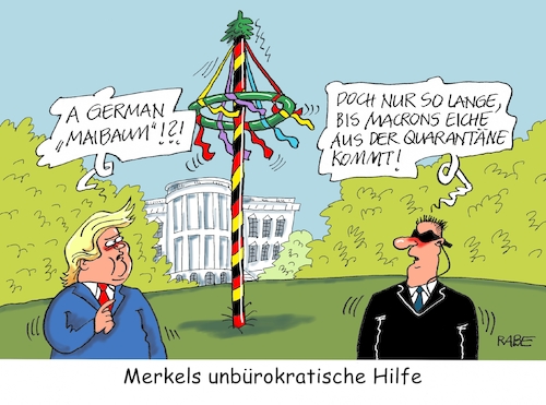 Cartoon: Macroneiche (medium) by RABE tagged donald,trump,usa,us,president,washington,botschaften,länder,hauptstädte,rabe,ralf,böhme,cartoon,karikatur,pressezeichnung,farbcartoon,tagescartoon,frankreich,staatsbesuch,macron,eiche,parasiten,mai,maibaum,merkel,besuch,donald,trump,usa,us,president,washington,botschaften,länder,hauptstädte,rabe,ralf,böhme,cartoon,karikatur,pressezeichnung,farbcartoon,tagescartoon,frankreich,staatsbesuch,macron,eiche,parasiten,mai,maibaum,merkel,besuch