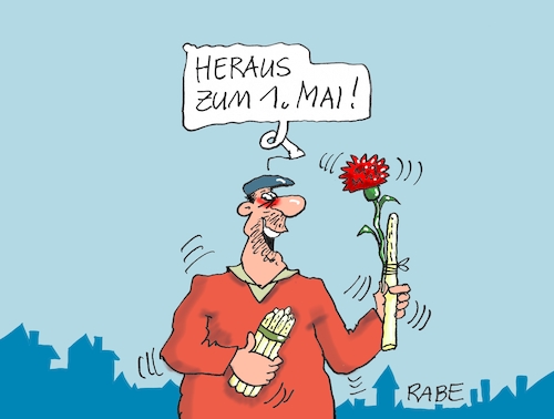 Cartoon: Mainelke Spargel (medium) by RABE tagged walpurgisnacht,hexen,hexentanzplatz,hexenbesen,nacht,rabe,ralf,böhme,cartoon,karikatur,pressezeichnung,farbcartoon,tagescrtoon,maidemo,mai,maifeiertag,mainelke,spargel,spargelzeit,walpurgisnacht,hexen,hexentanzplatz,hexenbesen,nacht,rabe,ralf,böhme,cartoon,karikatur,pressezeichnung,farbcartoon,tagescrtoon,maidemo,mai,maifeiertag,mainelke,spargel,spargelzeit