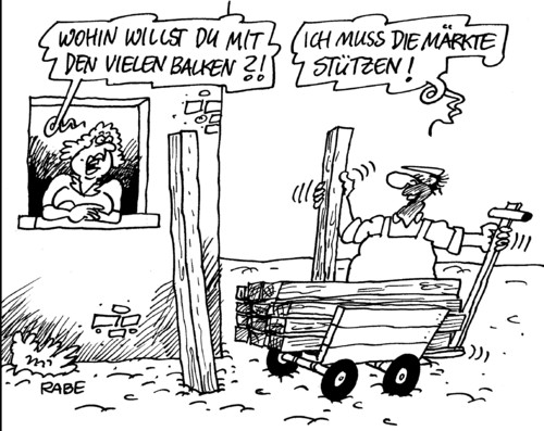 Cartoon: Marktberuhigung (medium) by RABE tagged griechenland,athen,parlamentswahlen,linke,rechte,extremisten,sozialiste,euro,austritt,eurokrise,schuldenkrise,rettungsschirm,schuldenschnitt,fiskalpakt,finanzmätkte,märkte,wochenmarkt,stütze,balken,holz,holzbalken,griechenland,wahlen,eurozone,europa,schulden,krise