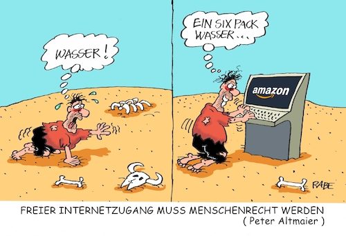 Cartoon: Menschenrecht Internet (medium) by RABE tagged groko,union,cdu,csu,spd,merkel,akk,berlin,bundesregierung,befragung,rabe,ralf,böhme,cartoon,karikatur,pressezeichnung,farbcartoon,tagescartoon,prügelei,halbzeit,halbzeitbilanz,peter,altmaier,wirtschaftsminister,menschenrechte,wasser,bildung,medizin,internet,netz,internetzugang,frei,groko,union,cdu,csu,spd,merkel,akk,berlin,bundesregierung,befragung,rabe,ralf,böhme,cartoon,karikatur,pressezeichnung,farbcartoon,tagescartoon,prügelei,halbzeit,halbzeitbilanz,peter,altmaier,wirtschaftsminister,menschenrechte,wasser,bildung,medizin,internet,netz,internetzugang,frei