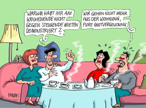 Cartoon: Mietsteigerung (medium) by RABE tagged habeck,grüne,mieten,mietsteigerung,mietpreis,mieterhöhung,mietpreisbremse,enteignung,demos,rabe,ralf,böhme,cartoon,karikatur,pressezeichnung,farbcartoon,tagescartoon,bodenspekulanten,großdemo,grundstücke,preise,bundesimmobiliengesellschaft,habeck,grüne,mieten,mietsteigerung,mietpreis,mieterhöhung,mietpreisbremse,enteignung,demos,rabe,ralf,böhme,cartoon,karikatur,pressezeichnung,farbcartoon,tagescartoon,bodenspekulanten,großdemo,grundstücke,preise,bundesimmobiliengesellschaft