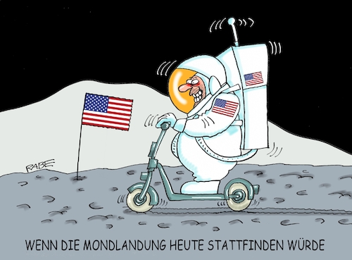 Cartoon: Mondlandung die Erste (medium) by RABE tagged mond,mondlandung,usa,amis,roller,russland,mondmission,rabe,ralf,böhme,cartoon,karikatur,pressezeichnung,farbcartoon,tagescartoon,flagge,mondgestein,schritt,menschheit,armstrong,nasa,rakete,raumfähre,landung,astronaut,satelliten,edwin,aldrin,landefahrzeug,mondfähre,sprung,menscheit,mond,mondlandung,usa,amis,roller,russland,mondmission,rabe,ralf,böhme,cartoon,karikatur,pressezeichnung,farbcartoon,tagescartoon,flagge,mondgestein,schritt,menschheit,armstrong,nasa,rakete,raumfähre,landung,astronaut,satelliten,edwin,aldrin,landefahrzeug,mondfähre,sprung,menscheit