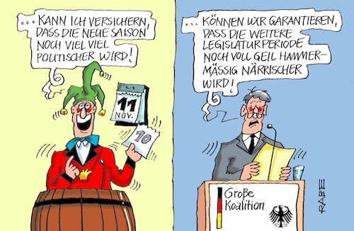 Cartoon: Narrenzeit (medium) by RABE tagged spd,nahles,umfragewerte,afd,wählergunst,prozent,rabe,ralf,böhme,cartoon,karikatur,pressezeichnung,farbcartoon,tagescartoon,baum,raben,tante,scholz,groko,koalitionsstreit,asylstreit,asylkompromiss,elferrat,narren,karneval,karnevakisten,karnevalszeit,elfterelfter,fasching,frohsinn,narretei,berlin,politiker,bütt,rednerpult,hammer,spd,nahles,umfragewerte,afd,wählergunst,prozent,rabe,ralf,böhme,cartoon,karikatur,pressezeichnung,farbcartoon,tagescartoon,baum,raben,tante,scholz,groko,koalitionsstreit,asylstreit,asylkompromiss,elferrat,narren,karneval,karnevakisten,karnevalszeit,elfterelfter,fasching,frohsinn,narretei,berlin,politiker,bütt,rednerpult,hammer