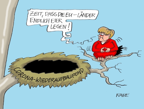 Cartoon: Nest ist fertig (medium) by RABE tagged virus,corona,pandemie,coronakrise,rabe,ralf,böhme,cartoon,karikatur,pressezeichnung,farbcartoon,tagescartoon,viren,virenschutz,mundschutz,desinfektion,föderal,föderalismus,ländersache,eu,brüssel,merkel,ratsvorsitzende,präsidentschaftsrat,wiederaufbaufond,hilfspaket,konjunkturhilfe,länderchefs,nest,eier,vogel,virus,corona,pandemie,coronakrise,rabe,ralf,böhme,cartoon,karikatur,pressezeichnung,farbcartoon,tagescartoon,viren,virenschutz,mundschutz,desinfektion,föderal,föderalismus,ländersache,eu,brüssel,merkel,ratsvorsitzende,präsidentschaftsrat,wiederaufbaufond,hilfspaket,konjunkturhilfe,länderchefs,nest,eier,vogel