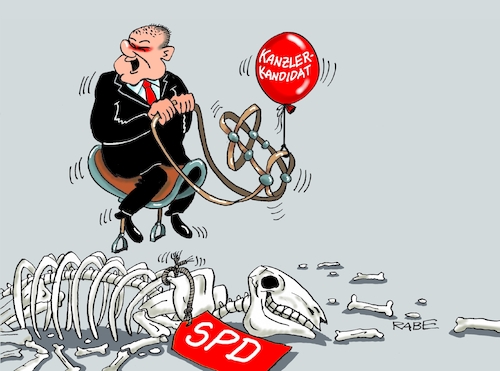 Cartoon: Nicht ganz sattelfest (medium) by RABE tagged kanzlerkandidat,cdu,parteivorsitz,norbert,röttgen,rabe,ralf,böhme,cartoon,karikatur,pressezeichnung,farbcartoon,tagescartoon,spd,olaf,scholz,kandidaten,finanzminister,borians,espen,grüne,linke,gaul,knochen,sattelfest,gerippe,pferd,kanzlerkandidat,cdu,parteivorsitz,norbert,röttgen,rabe,ralf,böhme,cartoon,karikatur,pressezeichnung,farbcartoon,tagescartoon,spd,olaf,scholz,kandidaten,finanzminister,borians,espen,grüne,linke,gaul,knochen,sattelfest,gerippe,pferd